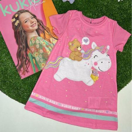 Vestido rosa kids